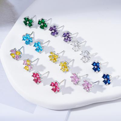 Серьги Love Zircon для женщин, легкие, роскошные, нишевые, индивидуальный дизайн, компактные и красочные серьги