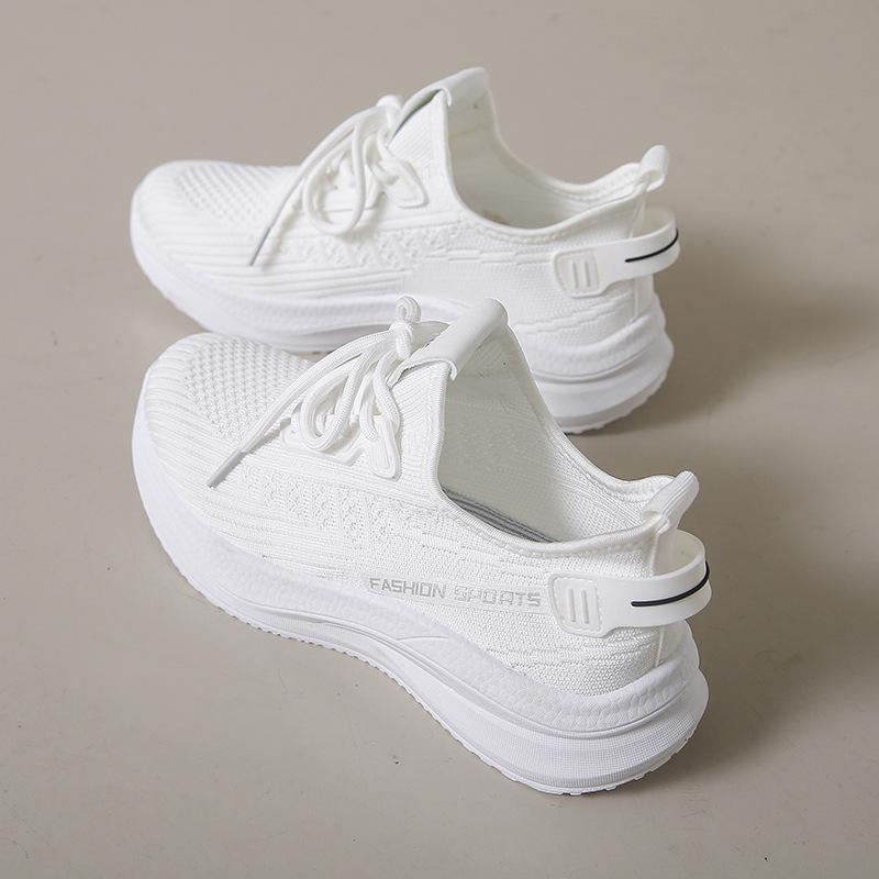 Модная обувь Новые кроссовки Fly-Knit Весна и лето Мягкая подошва Повседневная обувь для мам с сетчатым верхом Низкие кроссовки для бега и учебы