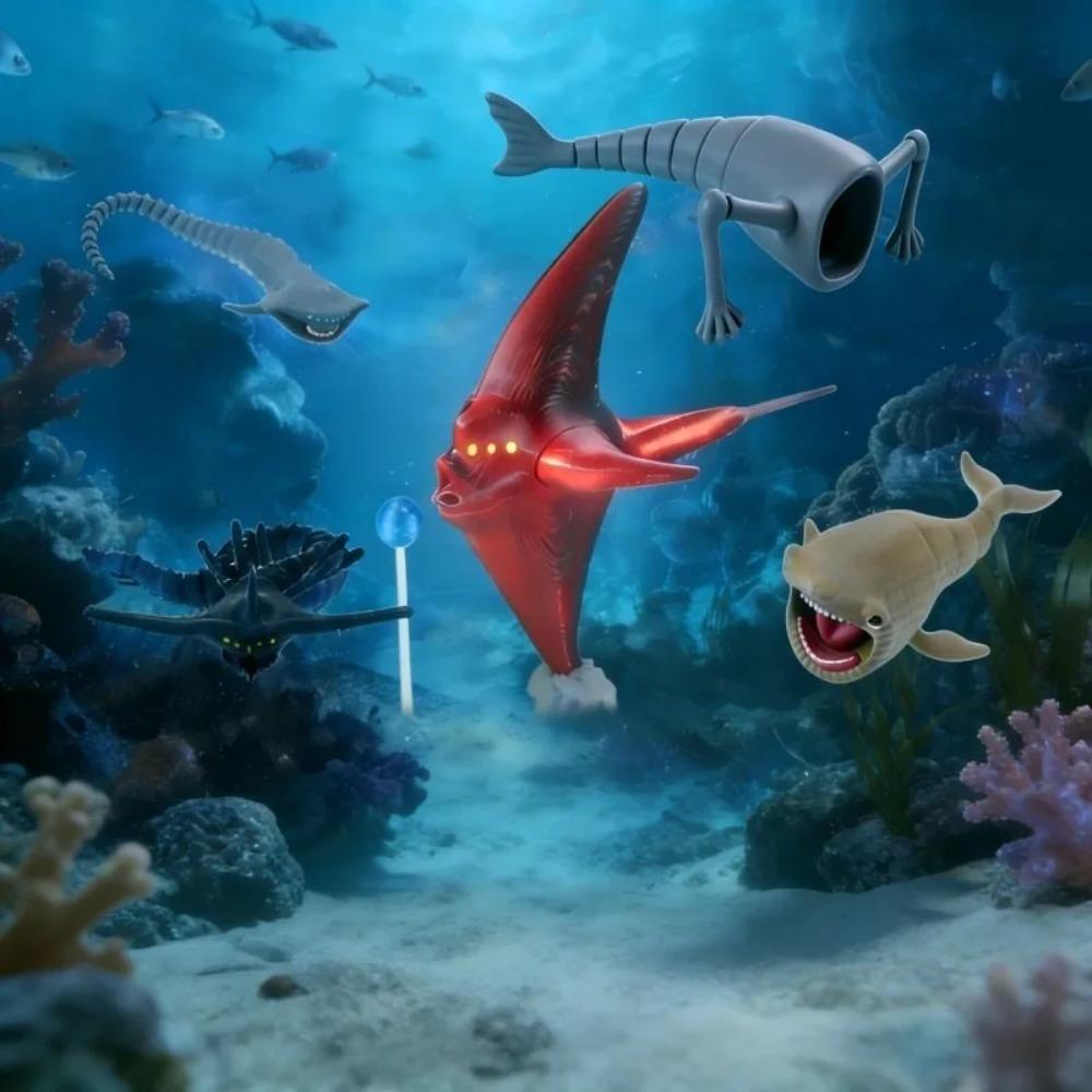 3D Печать Морской Пожиратель Блуп Гран Маха Фигурка Действия Модель Игрушка Кукла Рождественский Подарок Подвижные Фигурки Глубоководного Монстра