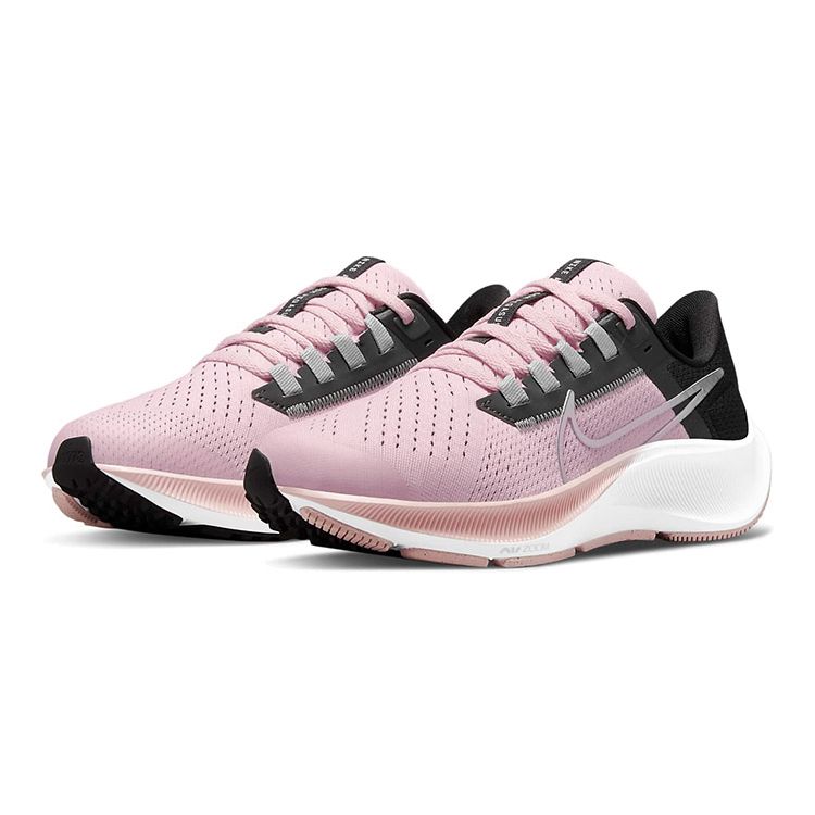 Nike Air Zoom Pegasus 38 GS Pink Foam Детские кроссовки Черный Темно-Дымчато-Серый Металлик-Серебристый CZ4178-609
