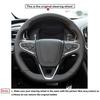 Черный Нескользящий мягкий чехол на руль из искусственной кожи для Opel Insignia OPC GrandSport 2013-2018 Buick Regal GS 2014-2016