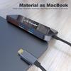 QGeeM 8 портов USB C Hub для Macbook Pro Air Type C Hub 3,0 Адаптер TF SD 3,5 мм PD Aux HDMI Type C Hub для iPad Pro ПК Разветвитель док-станции