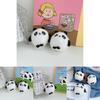 Adorable Panda Plush Toy Keychain Cute Black And White Stuffed Animal Bag Charm