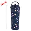 New 830ml Large-Capacity Thermos Cup with Convenient Handle, Dual-Use Drinking Cup, Large-Hole Printed Straw Cup