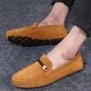 Fashion Flats Suede Loafers Leather Men's Shoes New Driving Flat Casual Style Men's Shoes Trendy Fashion Outdoor Lazy Loafers Men's Shoe
