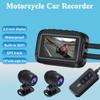 1080P Мотоциклетная камера двойного действия Видеорегистратор Передний и задний вид Водонепроницаемая камера WiFi GPS Видеорегистратор Ночное видение Черный ящик