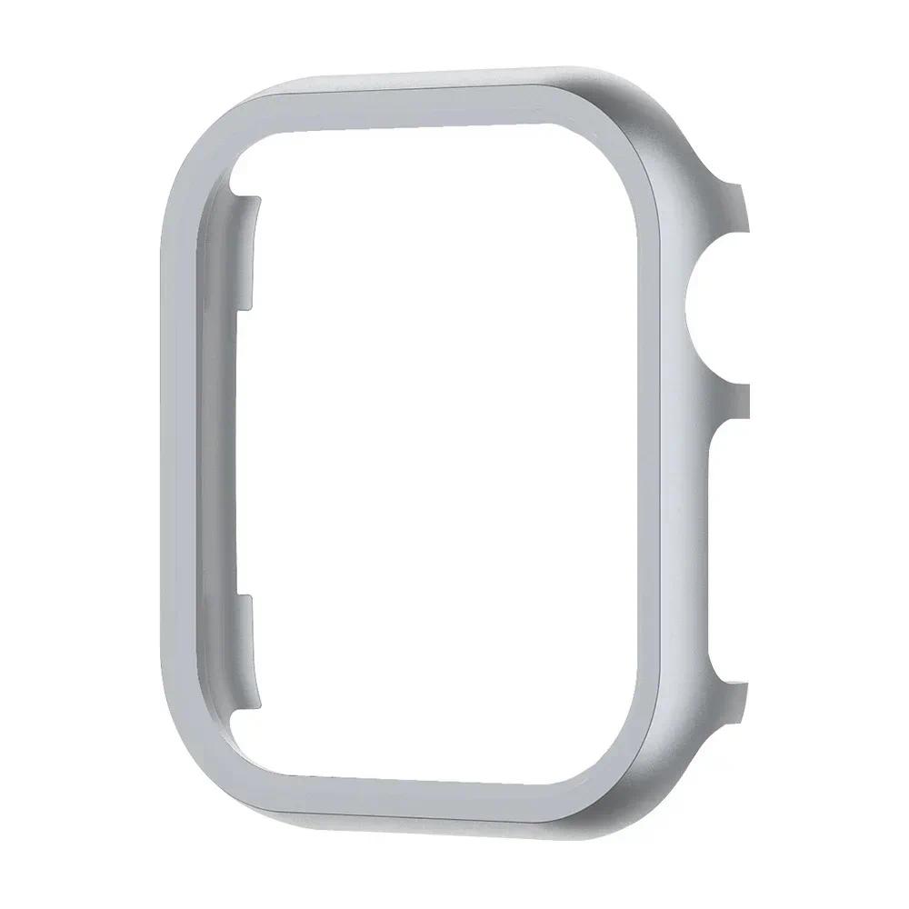 For iWatch SE Series 10 9 8 7 Cases Aluminum Gold Accessories for Apple Watch Case 46mm 42mm Metal Bumper Protective Cover Frame