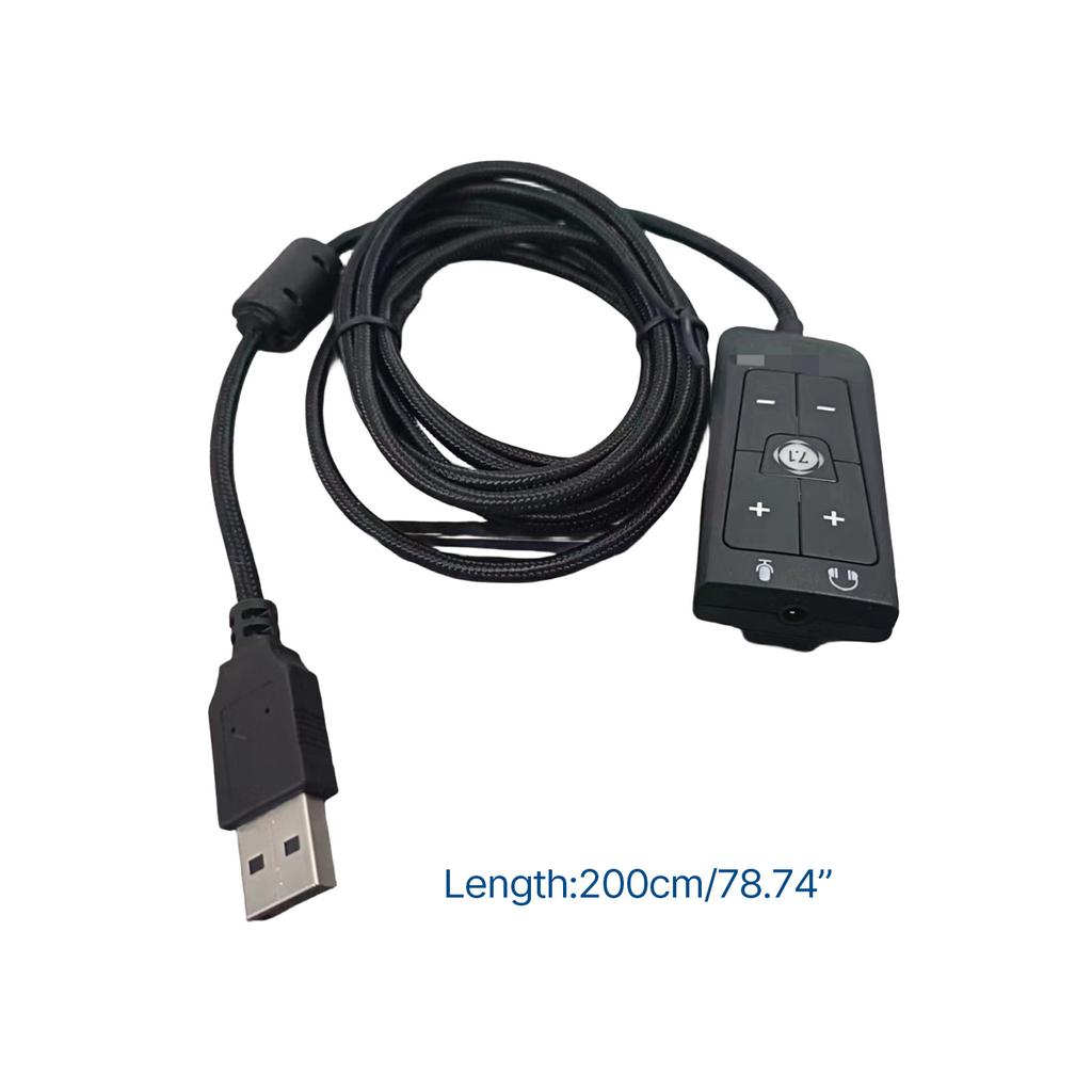 Обновляет вашу гарнитуру с помощью USB внешней звуковой карты к 3,5 мм адаптеру для микрофонного разъема наушников для наушников Cloud2 7.1