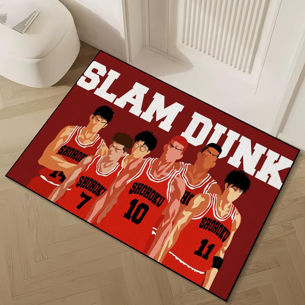 Bilibili SLAM DUNK Дверной коврик Приветственный коврик Нескользящий коврик для пола Спальня Кухня Ванная Балкон Прихожая Ковры Домашний декор Ковер