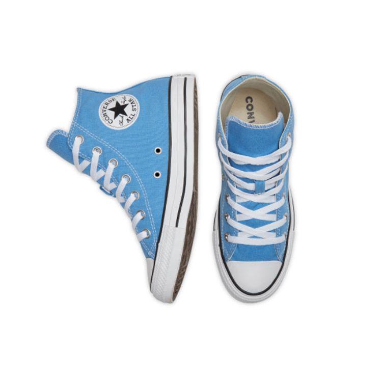 Converse All Star BB Prototype CX Chuck Taylor Comfortable Non-Slip Wear-Resistant High-Top Canvas Shoes Unisex Sneakers Light-Blue 166706C