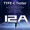 Тестер-измеритель мощности Type-C DC 4-30V 0-12A Вольтметр Амперметр Тестер напряжения и тока для зарядного устройства Детектор емкости Power Bank