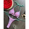 Cute Print Thong Women Swimsuit Push Up Sexy 2025 Bikini Set 2-piece Swimwear Female Beachwear Bathing Suits Biquini