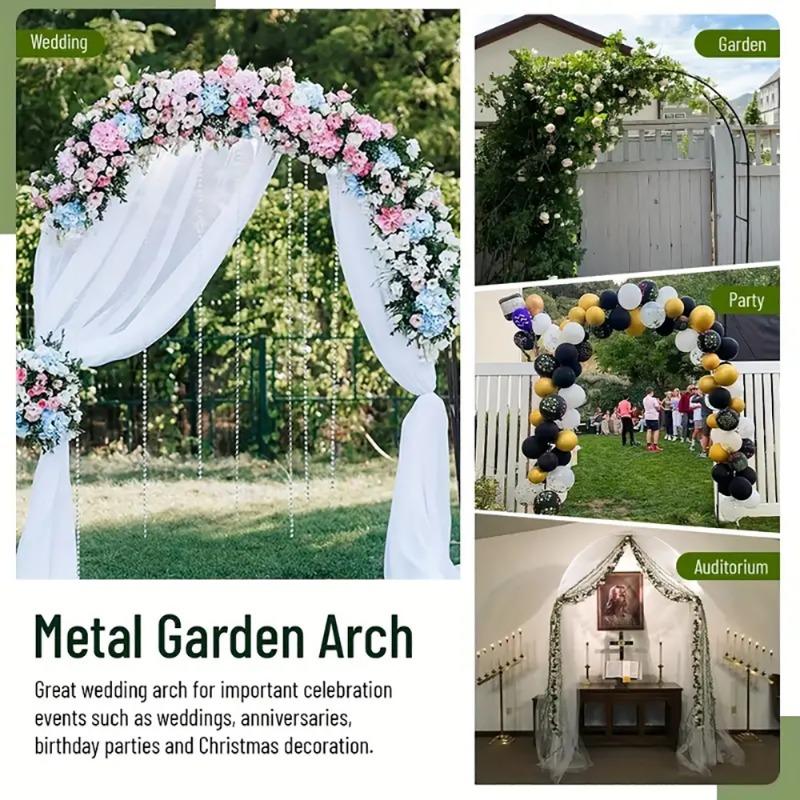 New Wedding Arch Balloon Arch Stand Garden Gazebo Shaped Vine Rack Metal Flower Rack Arch Plant Climbing Rack Party Decor