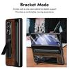 With S Pen Stand Case for Samsung Z Fold 4 5 6 7 W25 Hinge Case Screen Protective Film Pen Slot case for Galaxy Z Fold 6 Slim