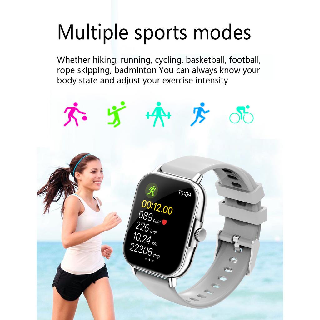 Smart Watch Men and Women Smart Bracelet Sports Activity Tracking Monitoring IP67 Waterproof Ladies Smartwatch