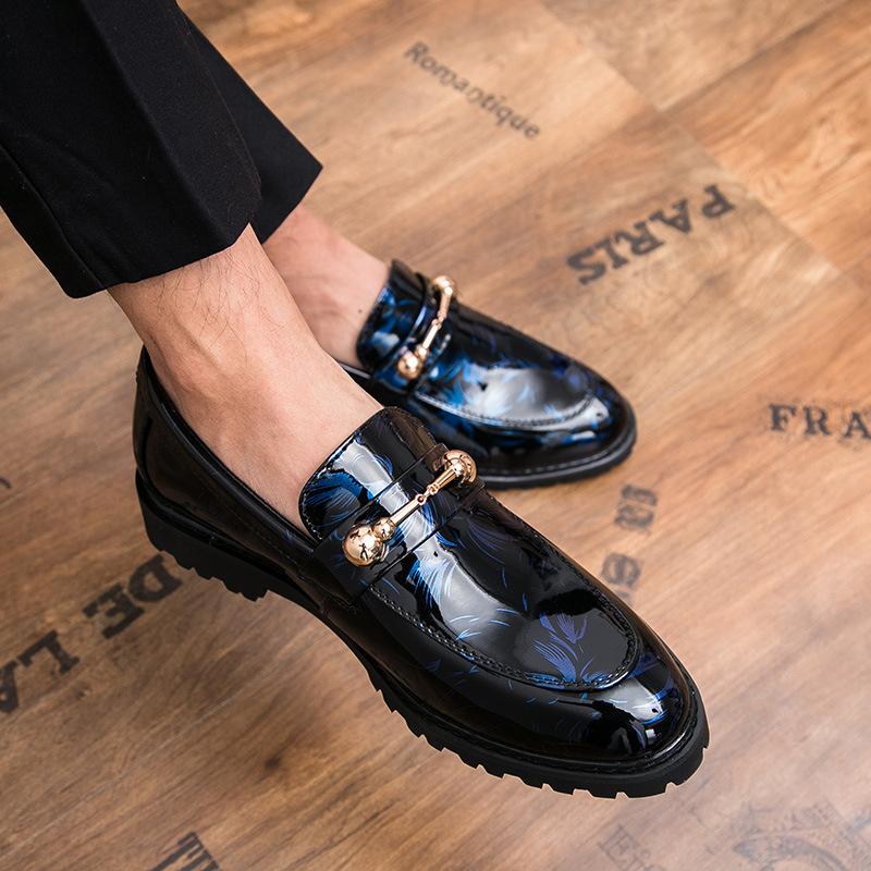 Остроконечные свадебные туфли для шафера с узлом, полудраг-туфли для ночного клуба, кожаные туфли для мужчин в британском стиле, черные деловые туфли для повседневного ношения на рабочем месте, кожаные туфли