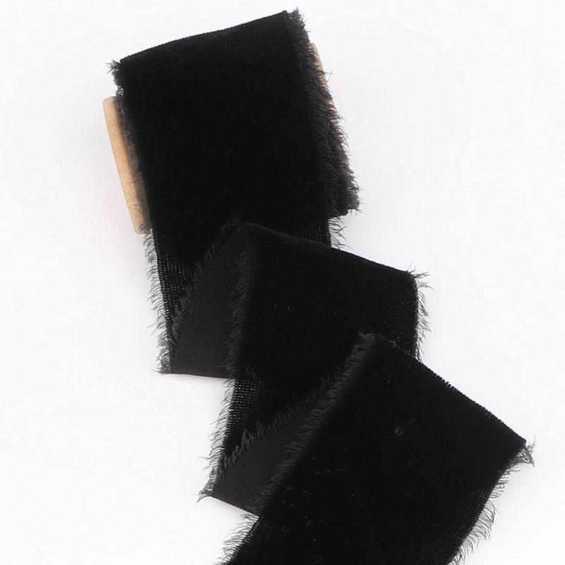 1 м/рулон Бархатная лента с флокированием, отрываемая вручную, DIY, украшение для торта, подарка, свадебного приглашения, браслета, цветов, бархатная лента, отрываемая вручную