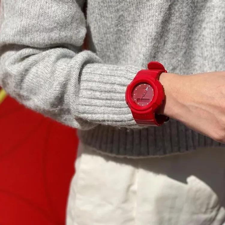 CASIO Men DIGITAL Series Red Watch AW-500BB-4ED (Unisex) Japanese Korean Watches AW 500BB 4ED