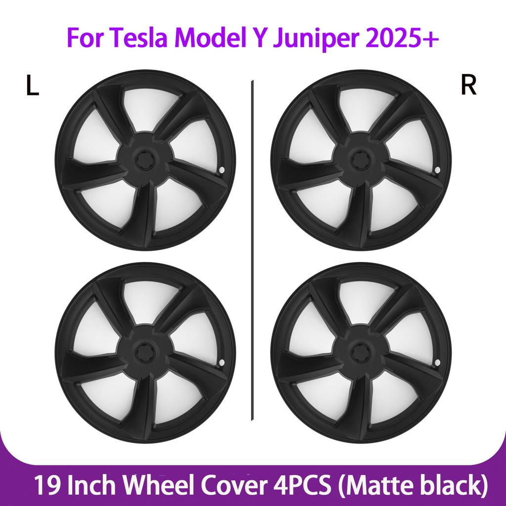 Hubcaps 19 Inch for Tesla Model Y Juniper 2025+ Performance Replacement Wheel Cover Automobile Hub Cap Full Rim Accessories 4PCS