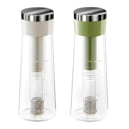 Кофейник Yousheng Cold Brew объемом 750 мл, кувшин для заваривания холодного кофе на 2 минуты с фильтром из нержавеющей стали для домашнего использования, чайник для приготовления холодного кофе