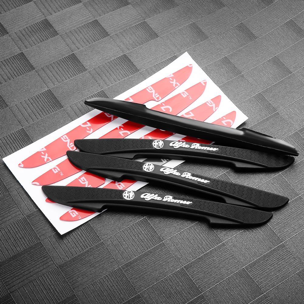 4PCS Car Bumper Anti-collision Strips Door Protector Sticker For Alfa Romeo Giulietta GT 159 147 156 Giulia F1 Auto Accessorie