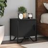 VidaXL Bedside Table Black 40 X 30 X 40 Cm Chipboard, Side Table, Bed Cabinet, Side Table for the Bedroom, 848514