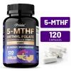 5-MTHF Methylfolate Dietary Supplement: Supports brain health, improves mood, and boosts energy. 120 capsules.