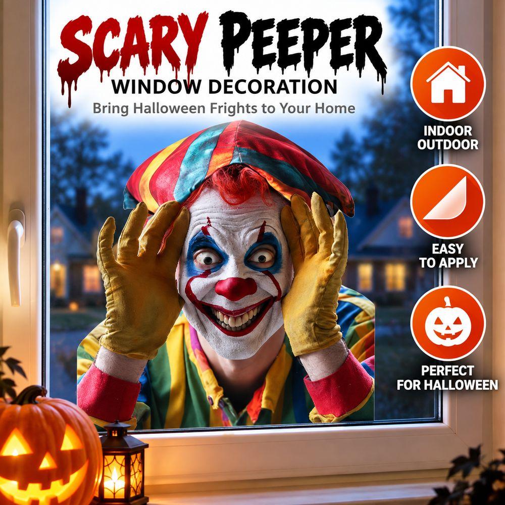 Spooky House Party Scares Window Sticker Transparent Background Window Clings Halloween