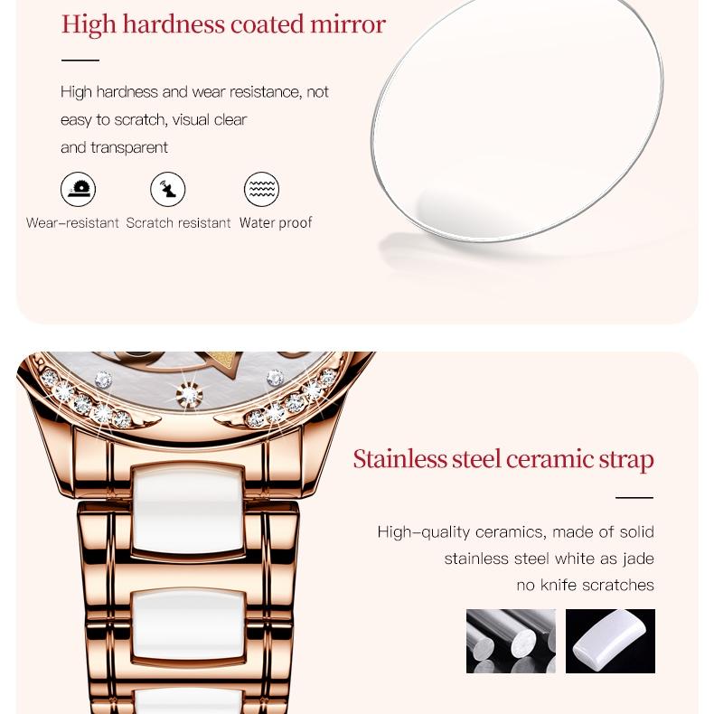 OLEVS Brand Watches Automatic Mechanical Watches Niche Women Watch Women