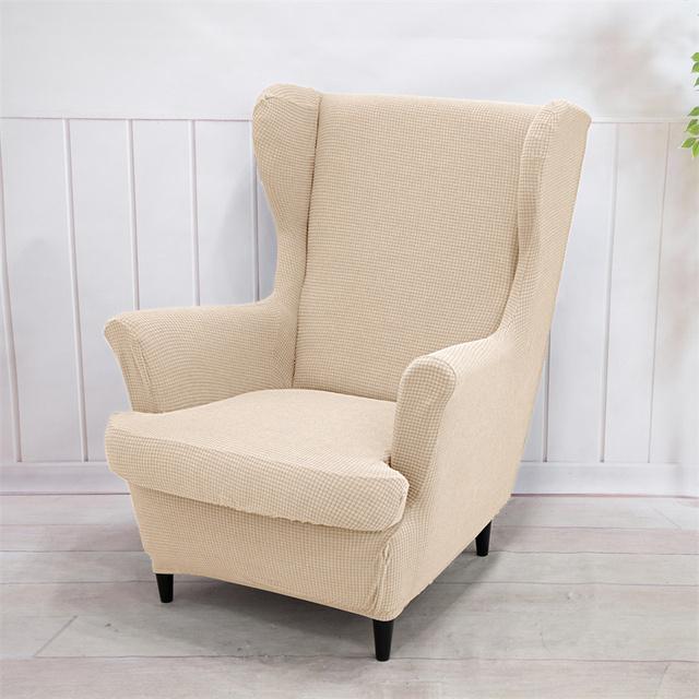 Чехлы на спинку стула из флиса с крылышками, водоотталкивающие эластичные чехлы на кресла с подушками, чехлы для одного дивана