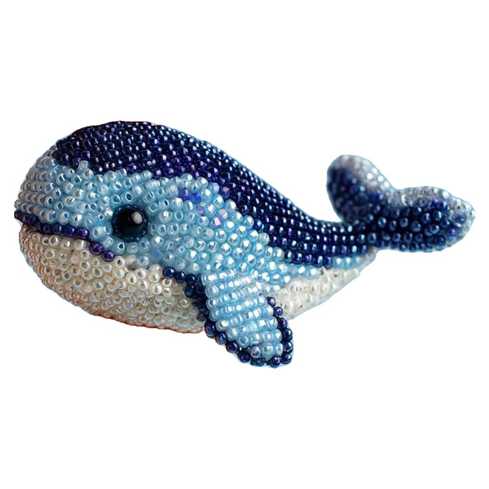 Creative Beaded Embroidery Kit Multi-Purpose Ocean Beadwork DIY Kit Wear Resist Cute Ocean Animals Embroidery for Craft Lovers