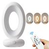 Creative Rotating Remote Control LED Night Light Plug-In Soft Light Eye Protection Sleep Atmosphere Bedroom Bedside Lamp
