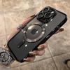 Luxury Transparent Magsafe Wireless Charging Case For iPhone 16 15 14 13 12  Pro Max Plus Magnetic Camera Lens Protector Cover