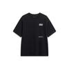 Pure Color Crew Neck Loose Pullover Short Sleeve T-Shirt Unisex Tops Black AHST537-2