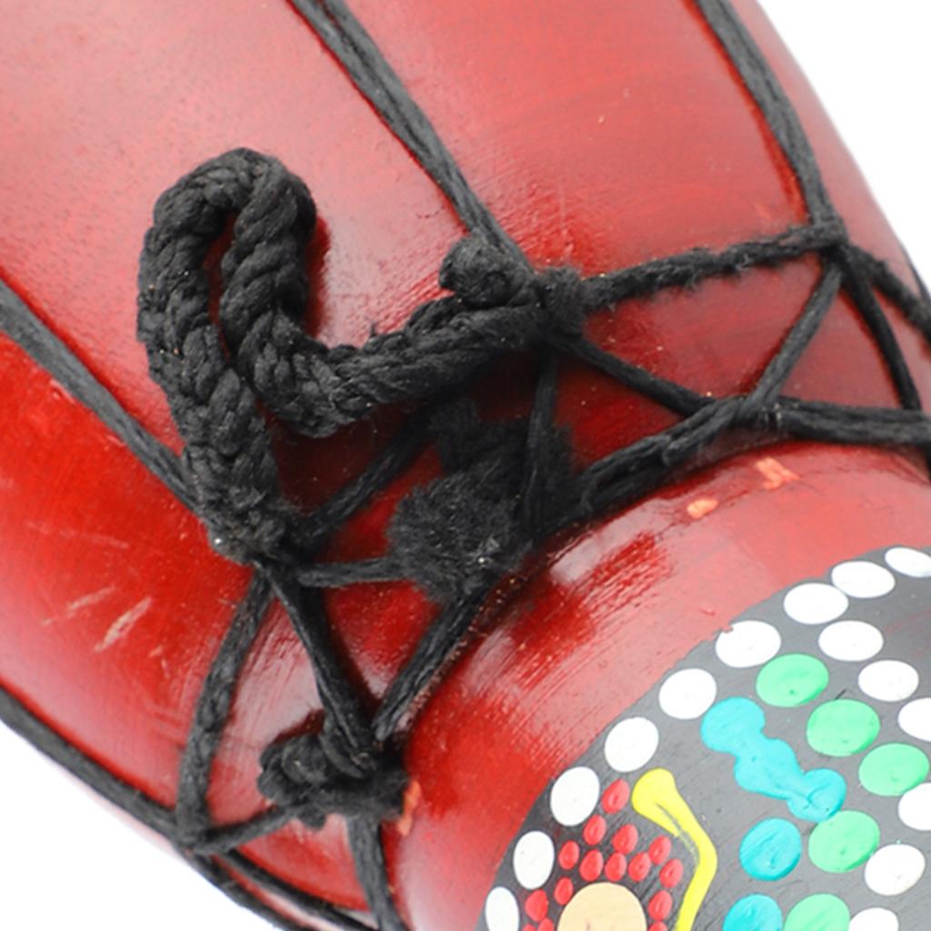 Африканский барабан 5 дюймов Деревянный джембе Ручной перкуссионный инструмент Четкий звук для детей Взрослых Африканский ручной барабан Африканский барабан Барабан джембе