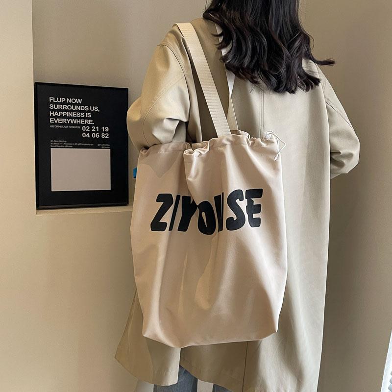 Женская сумка Большая вместительная сумка через плечо с буквенным принтом Большая сумка