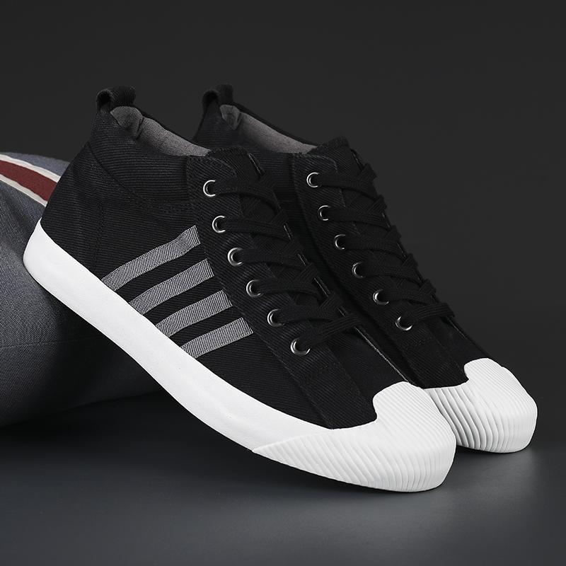 Классические мужские вулканизированные туфли в стиле ретро красного цвета, удобные повседневные кроссовки на плоской подошве, мужские высокие вулканизированные туфли на шнуровке, мужские эспадрильи