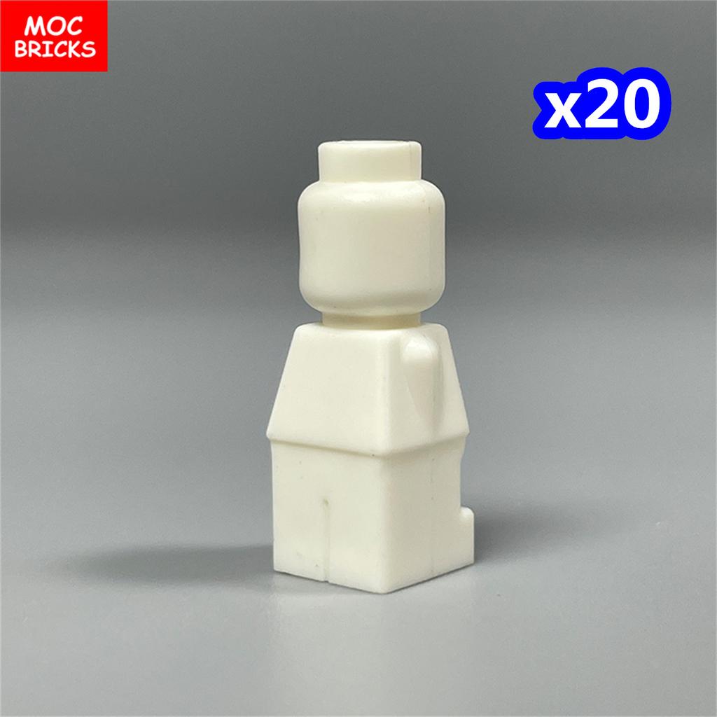Non-Toxic Moc Bricks Window Fence Arch White Winter Snow Horse Figure City Architectural Church Accessories Children Christmas Toys