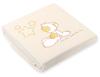 Fleece blanket for babies - Carlo - Teddy bear with stars, cream