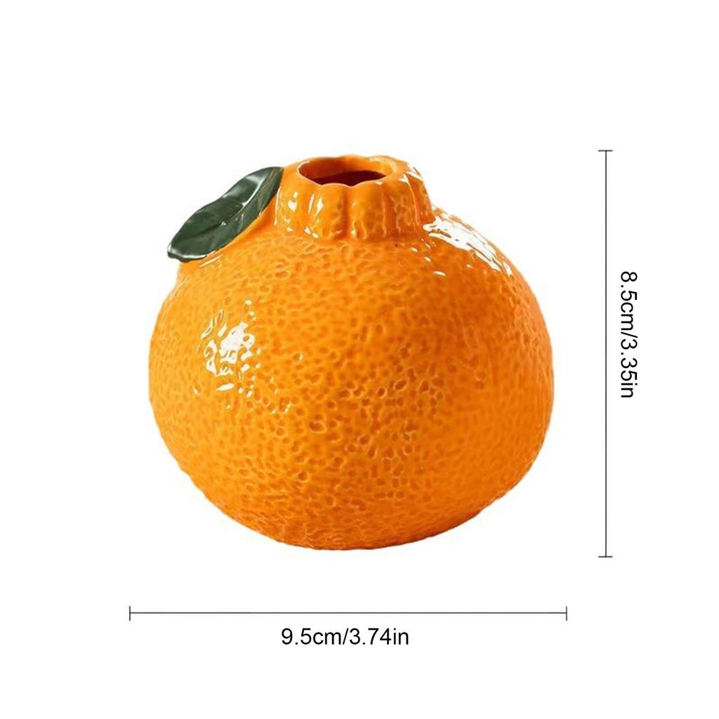 Пластиковые вазы оранжевой формы для домашнего декора гостиной, вазы для сухоцветов, украшение для цветочной композиции, реквизит для съемок