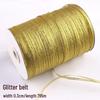 Satin Ribbon with Silver and Gold Glitter for Cake Decoration and Packaging