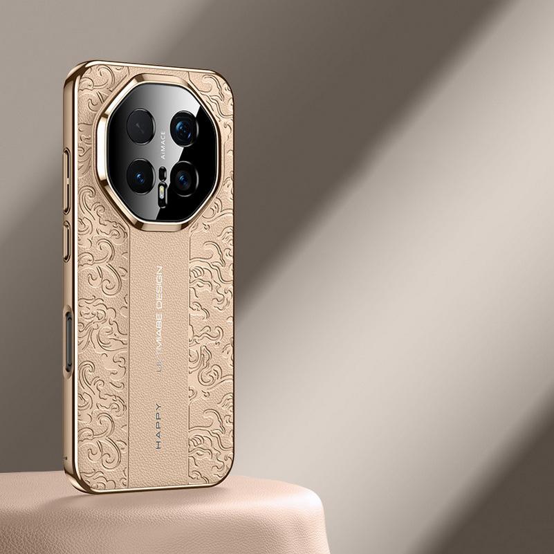 Чехол с тиснением «Благоприятное облако» из кожи для Honor Magic8 Pro magic 8, тонкий, с покрытием, защитная крышка