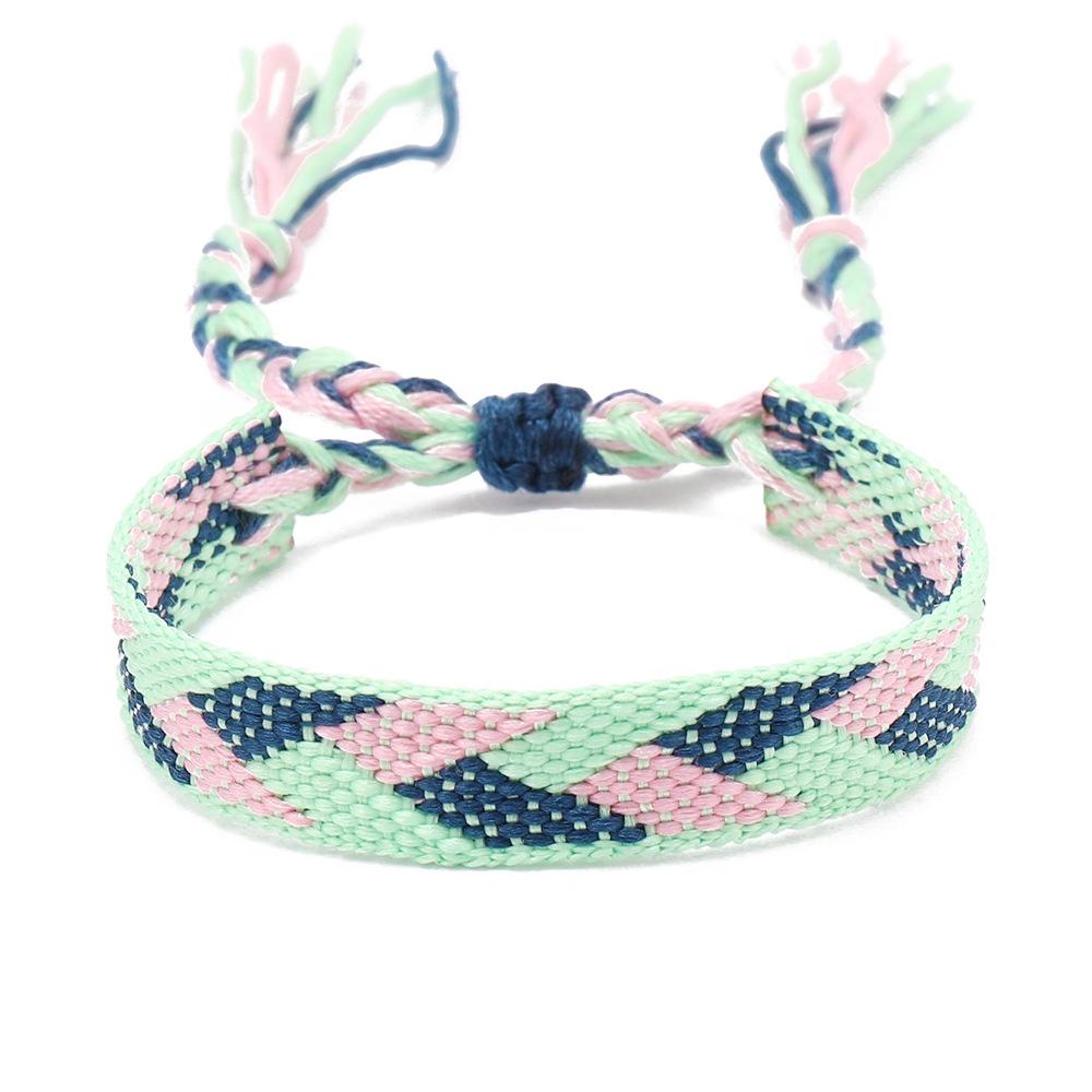 Браслет дружбы ручной работы для женщин в богемном стиле с красочной непальской кисточкой