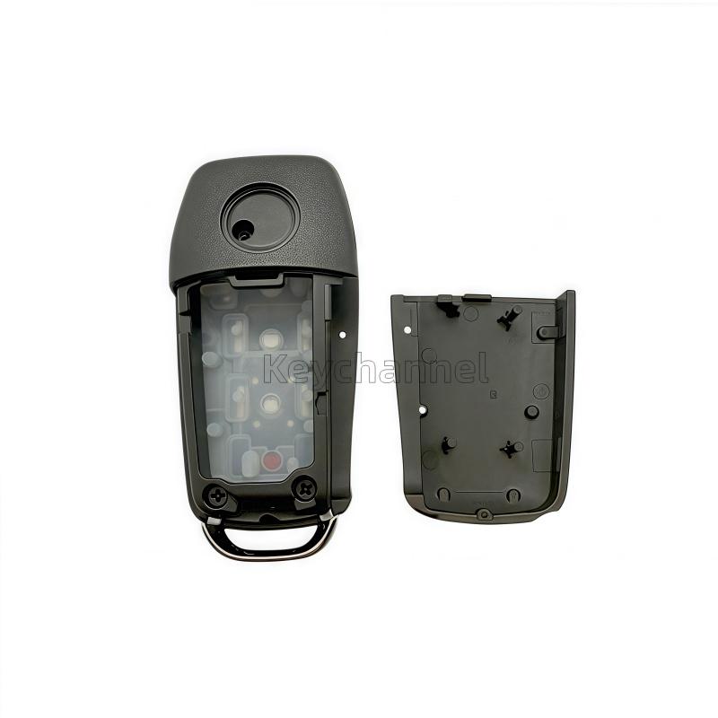 1PCS 4 Button Xhorse XKFO01EN XEFO01EN Remote Shell Car Key Shell KD B12 NB12-3 Flip Remote Case VVDI Remote Shell No Key Blade