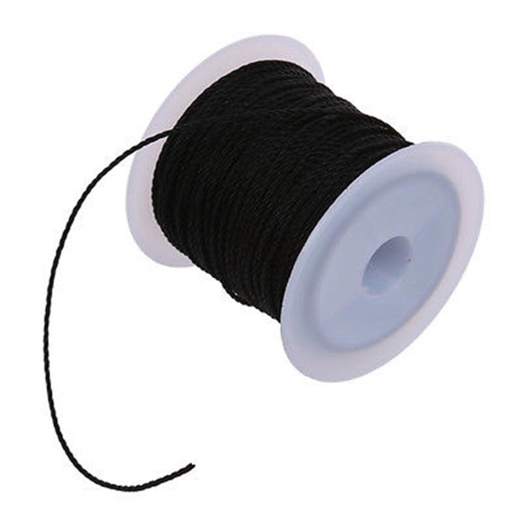 24 м черная эластичная эластичная линия, круглый шнур для бисера, веревка, катушка с нитью