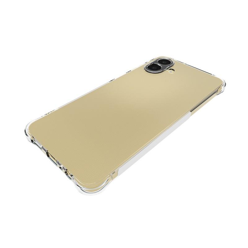 Чехол для Samsung Galaxy A07 WANLONFENG Серии WL 2.0мм ТПУ Чехол для телефона с защитной пленкой из закаленного стекла