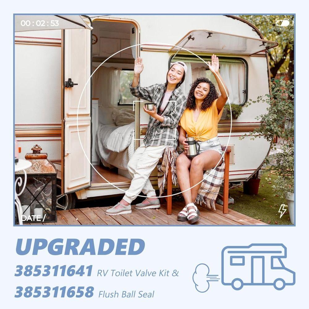 Комплект из нержавеющей стали для туалета RV, спускной клапан для туалета с педалью для 385311641/Dometic