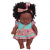 20cm Reborn Baby Doll Lifelike Baby Doll Toy Curly Hair Simulation Doll Collection Toy GiftQ8-001
