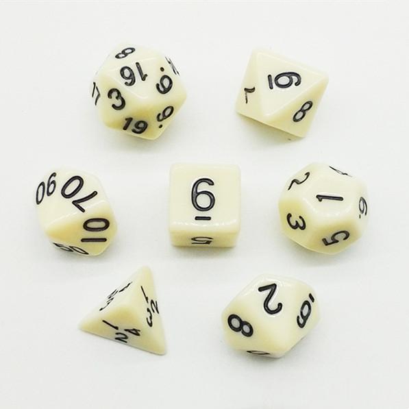 7 шт./лот, многогранные игральные кости из смолы D&D D4 D6 D8 D10 D% D12 D20, многогранные игральные кости TRPG, настольные игры