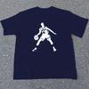 Basketball Player Silhouette T-Shirt,Soft Breathable & Fade-Resistant, Classic Fit for Daily Casual Wear